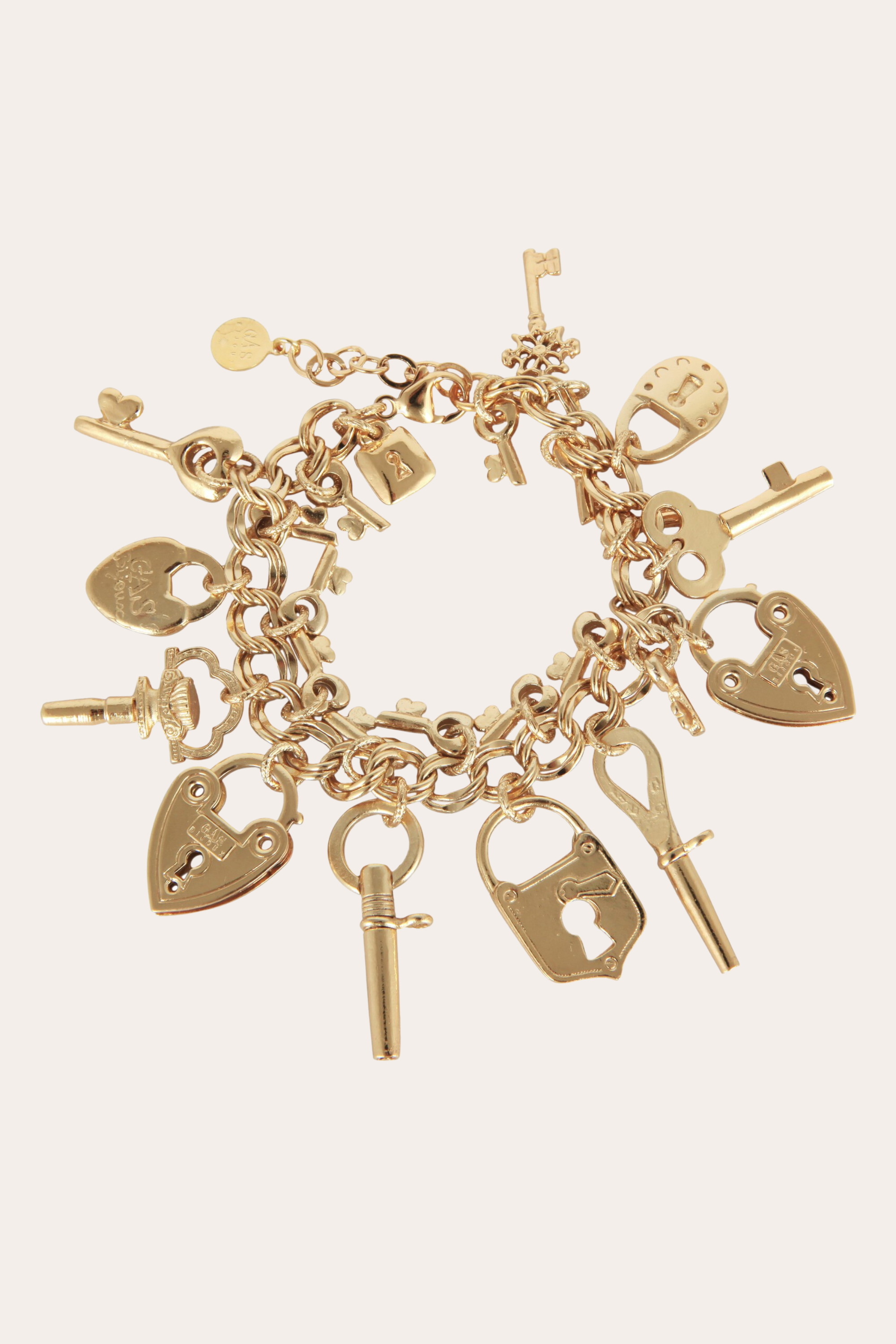 Charming Key Bracelet Gold - Gas Bijoux
