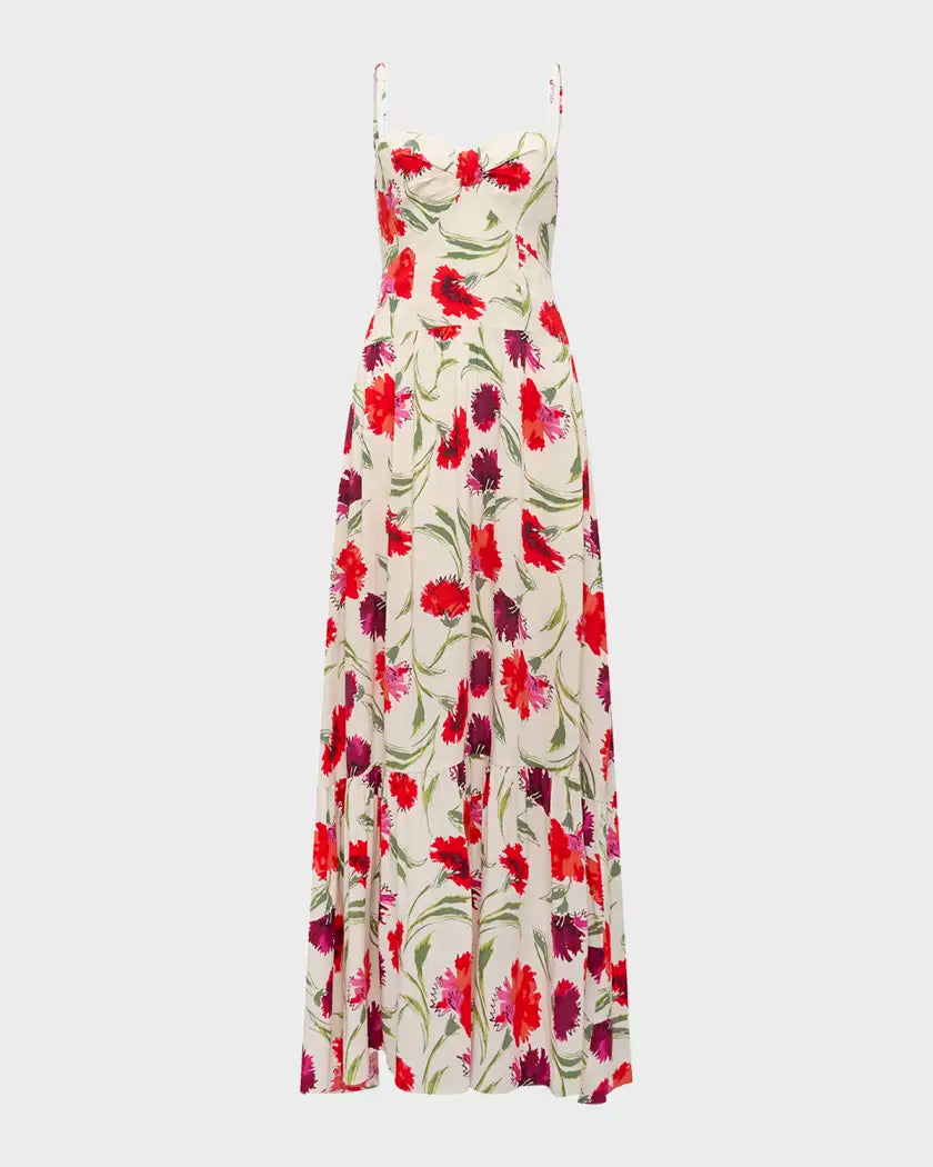 Etta Tiered Floral-Print dress - DVF