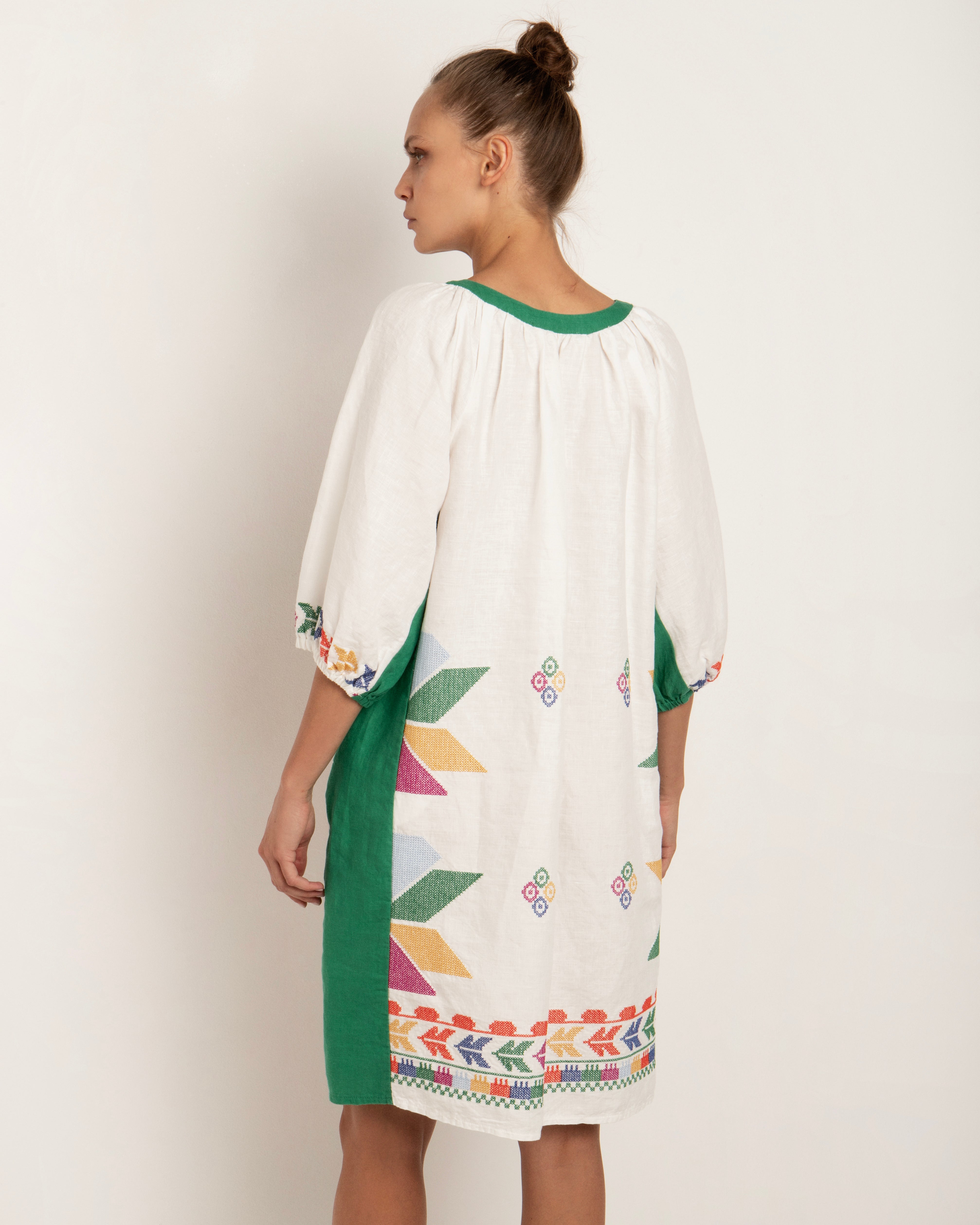 Short linen dress  - Greek Archaic Kori