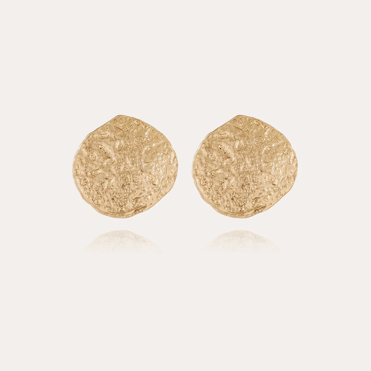 Eclipse Moon earrings gold - Gas Bijoux