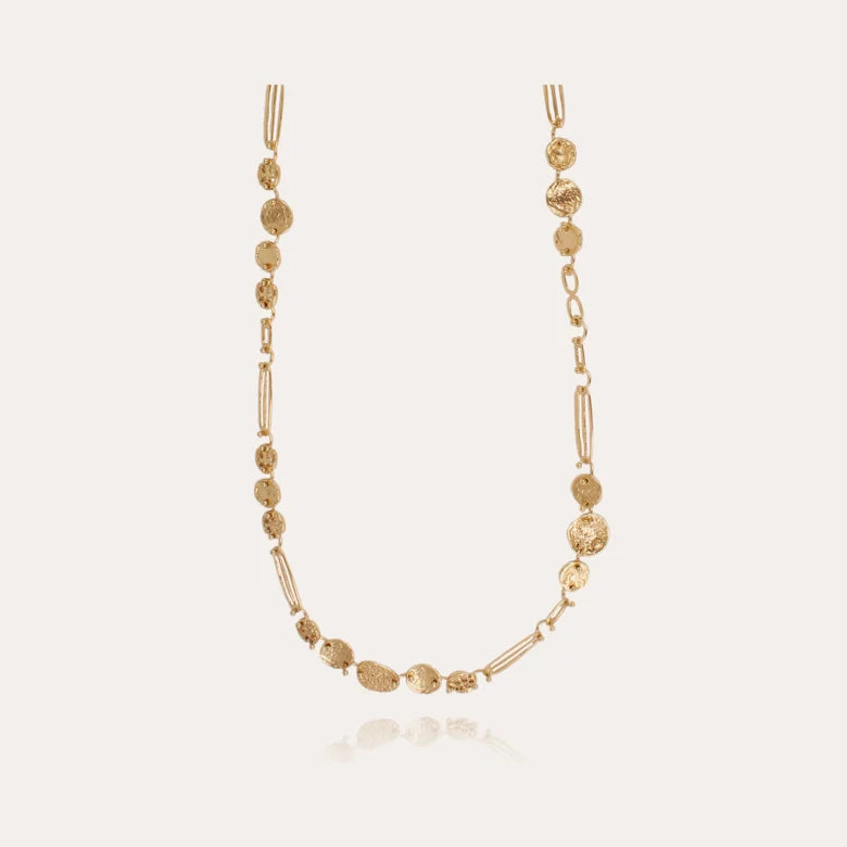 Eclipse long necklace gold - Gas Bijoux