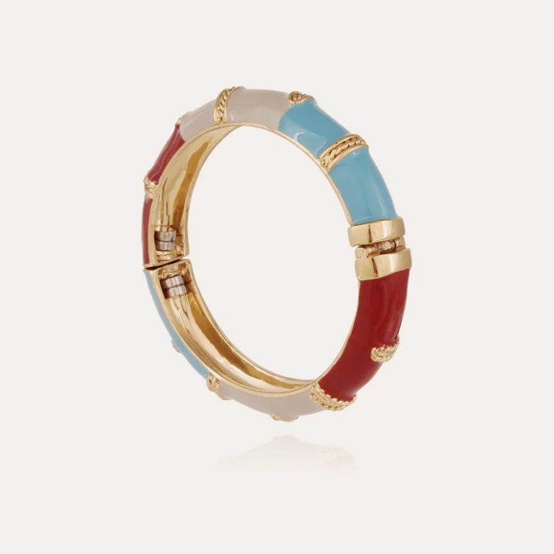 Idra enamel bracelet gold - Gas Bijoux