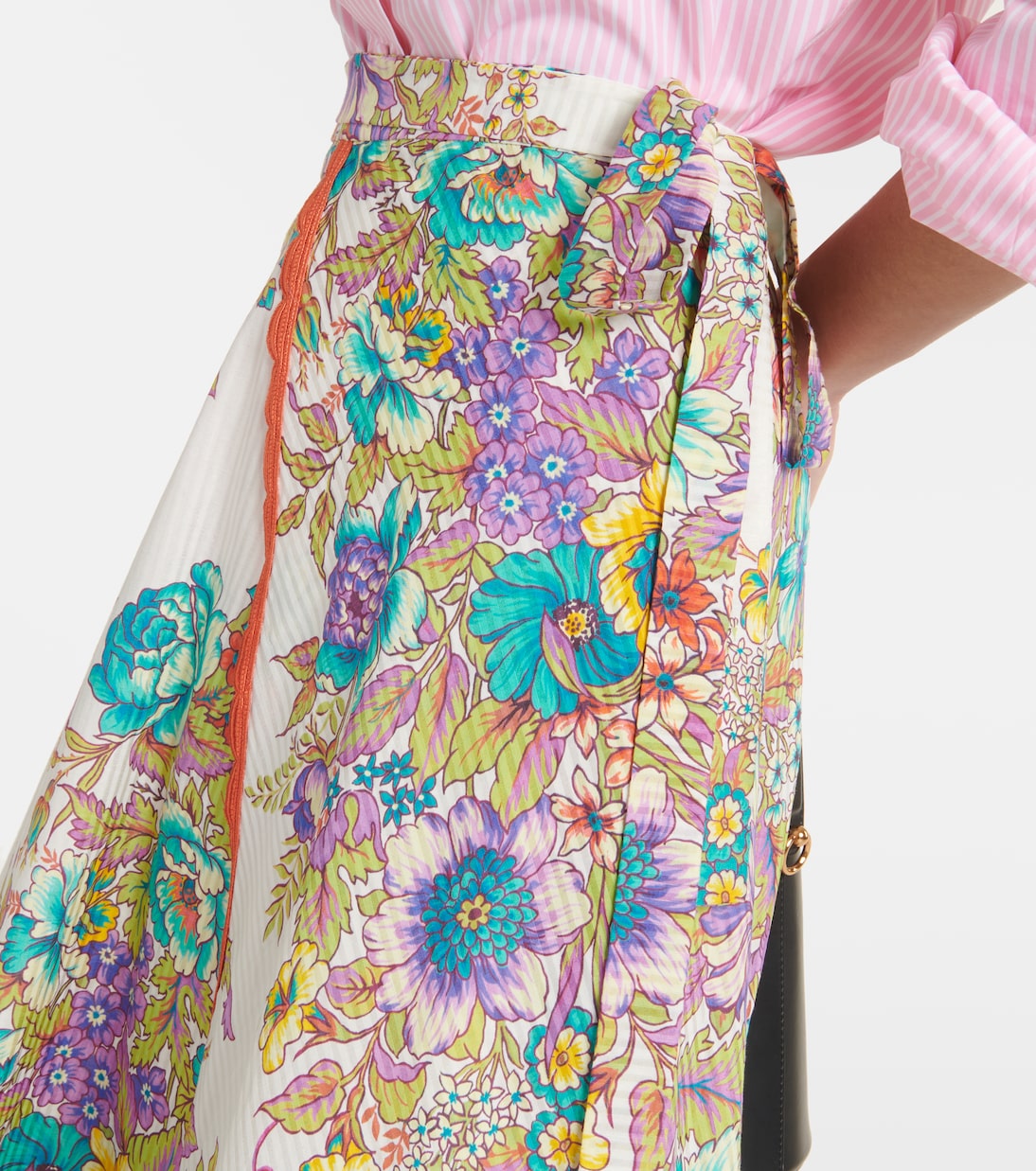 Floral cotton and silk skirt - Etro