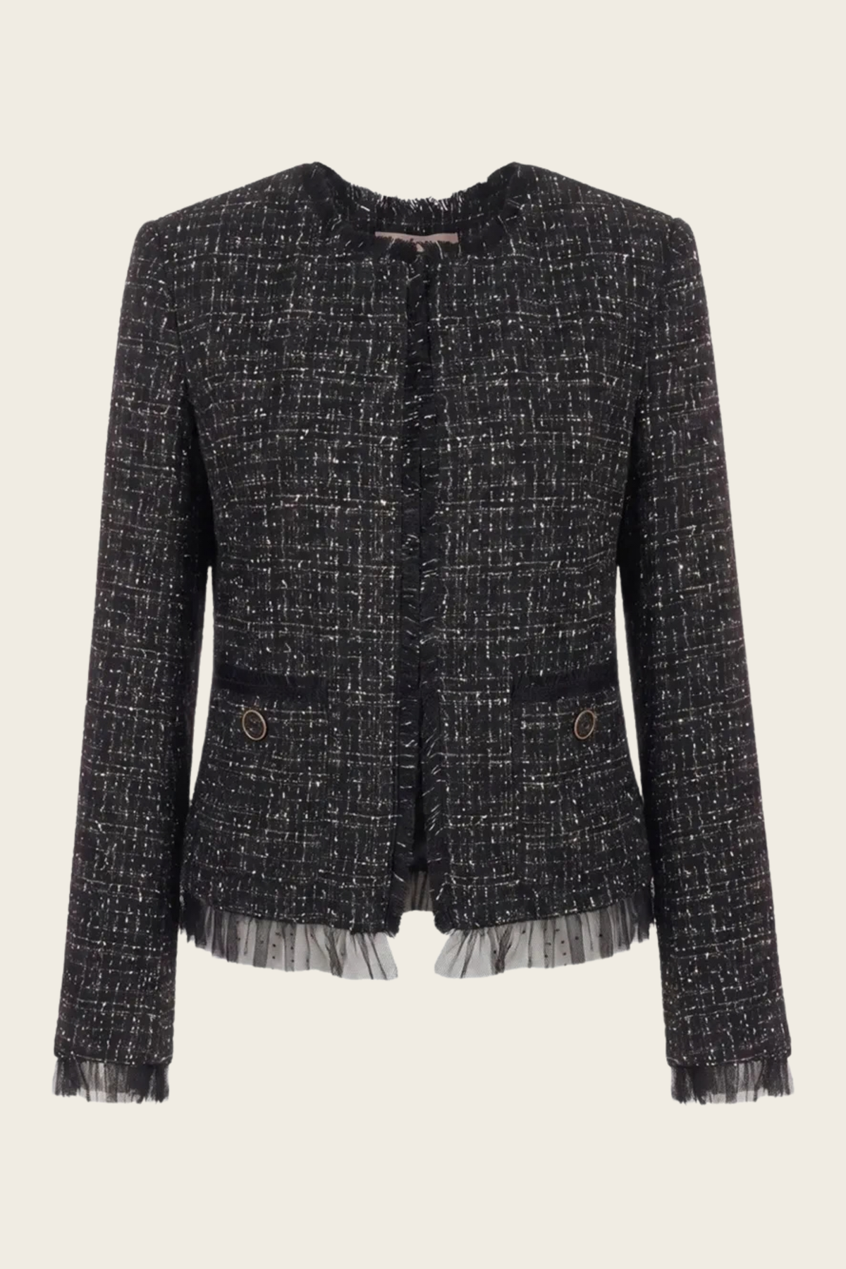 Tulle-Trim Jacket - Twinset