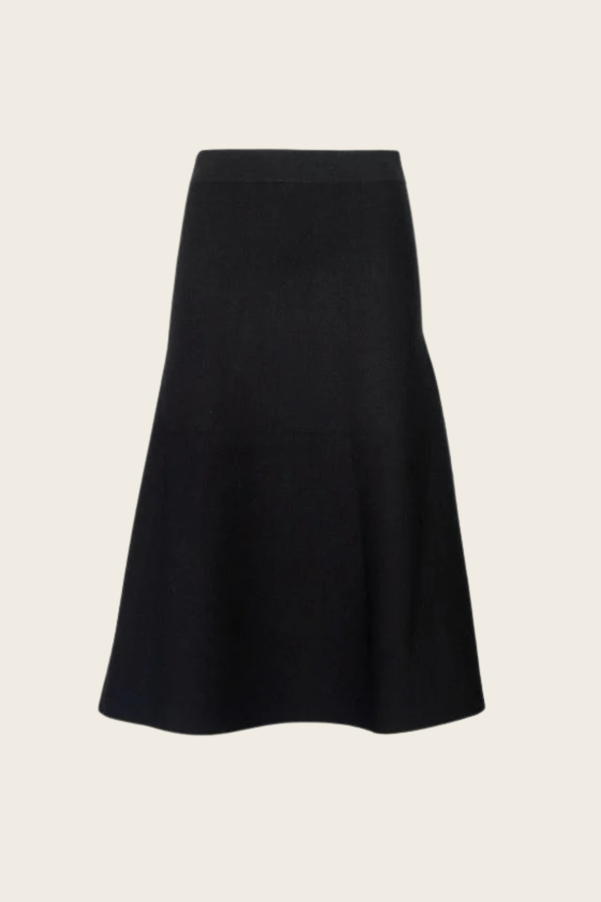 Giusy Flared Skirt, Material: 72% Viscose, 28% Polyester, Colour: Black, Fit: Loose, comfortable, Hem: Flared, Espace Cannelle, FW25, New Arrivals