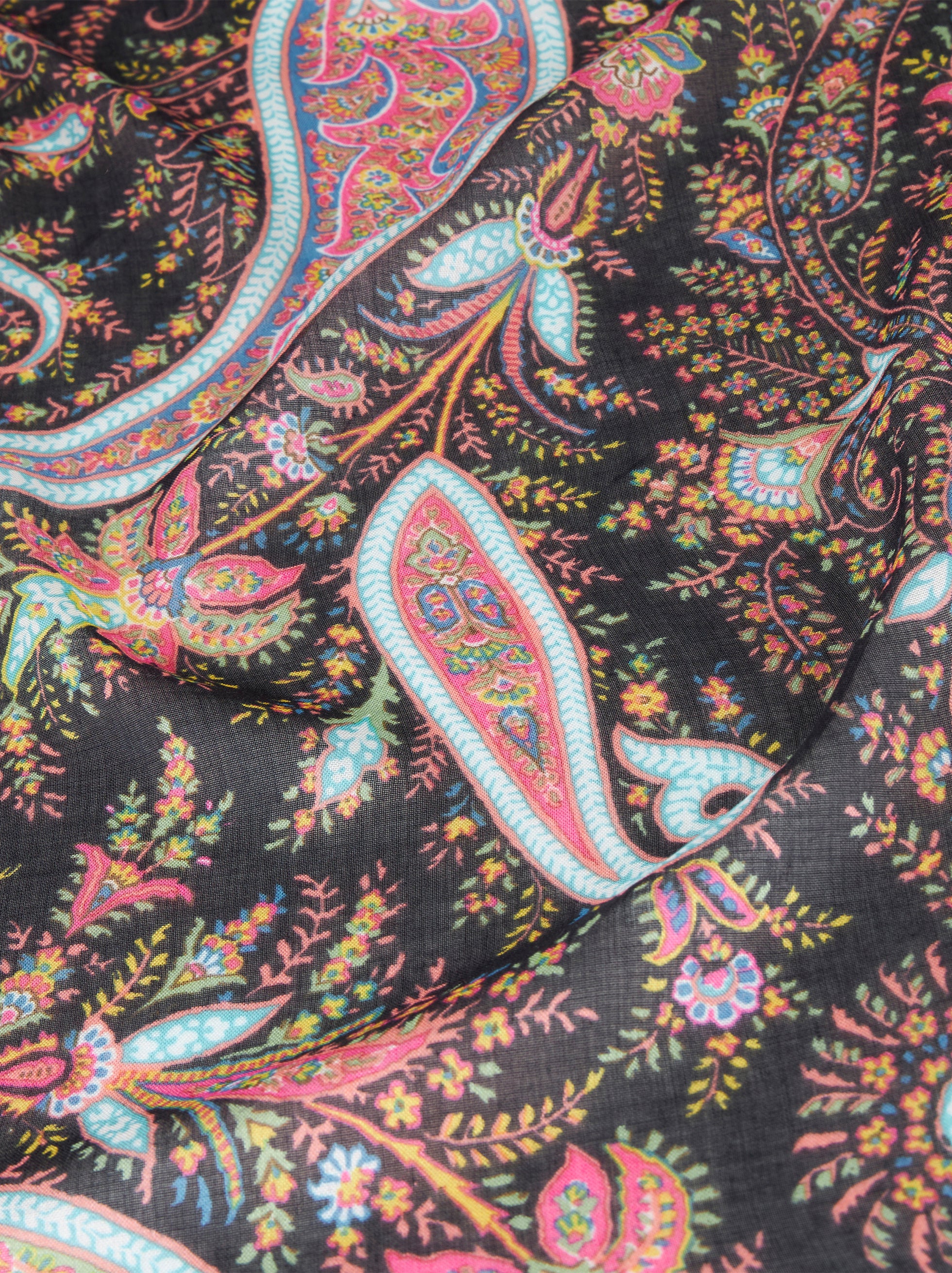 Scarf with multicoloured Paisley print - Etro