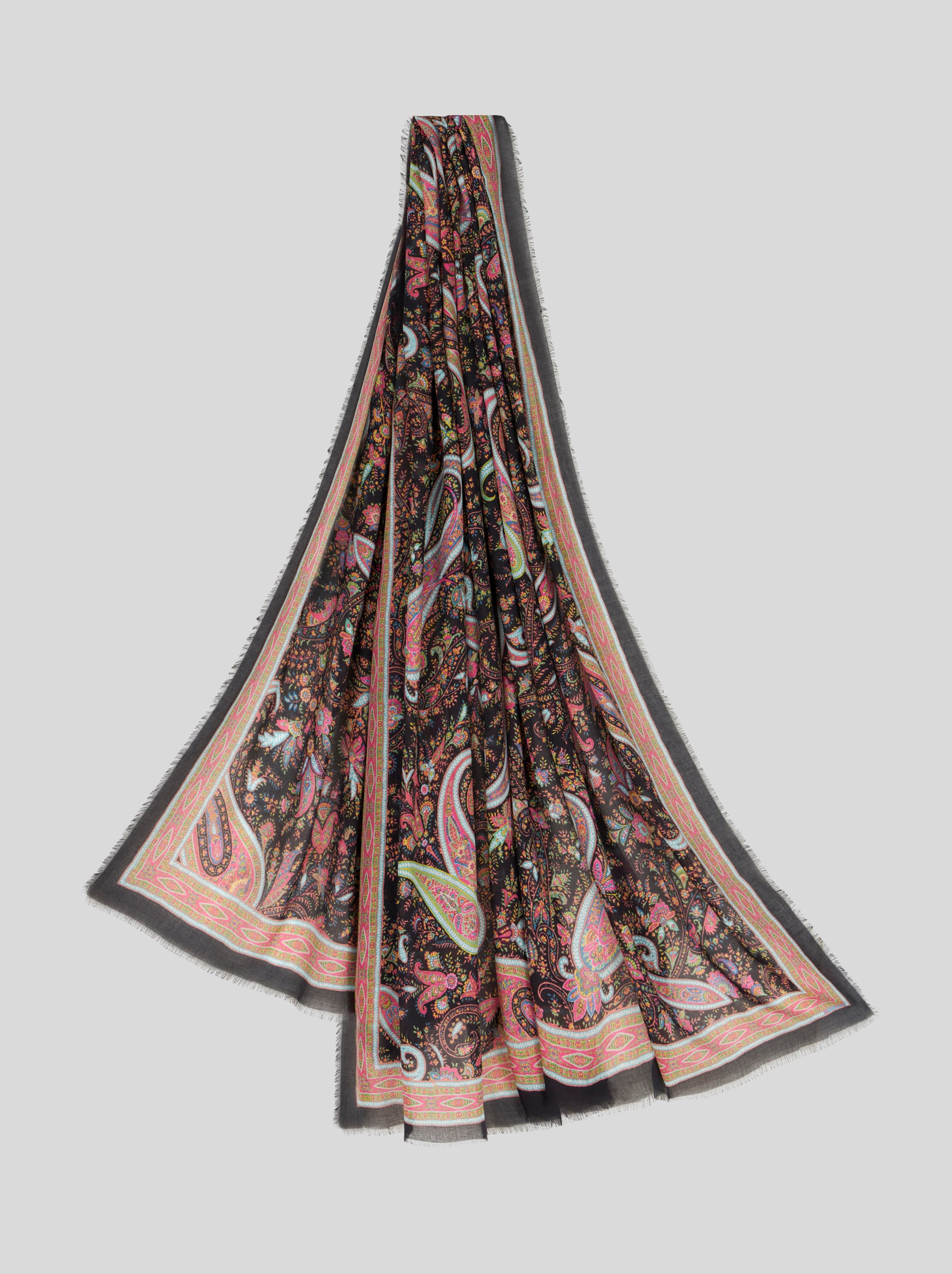Scarf with multicoloured Paisley print - Etro