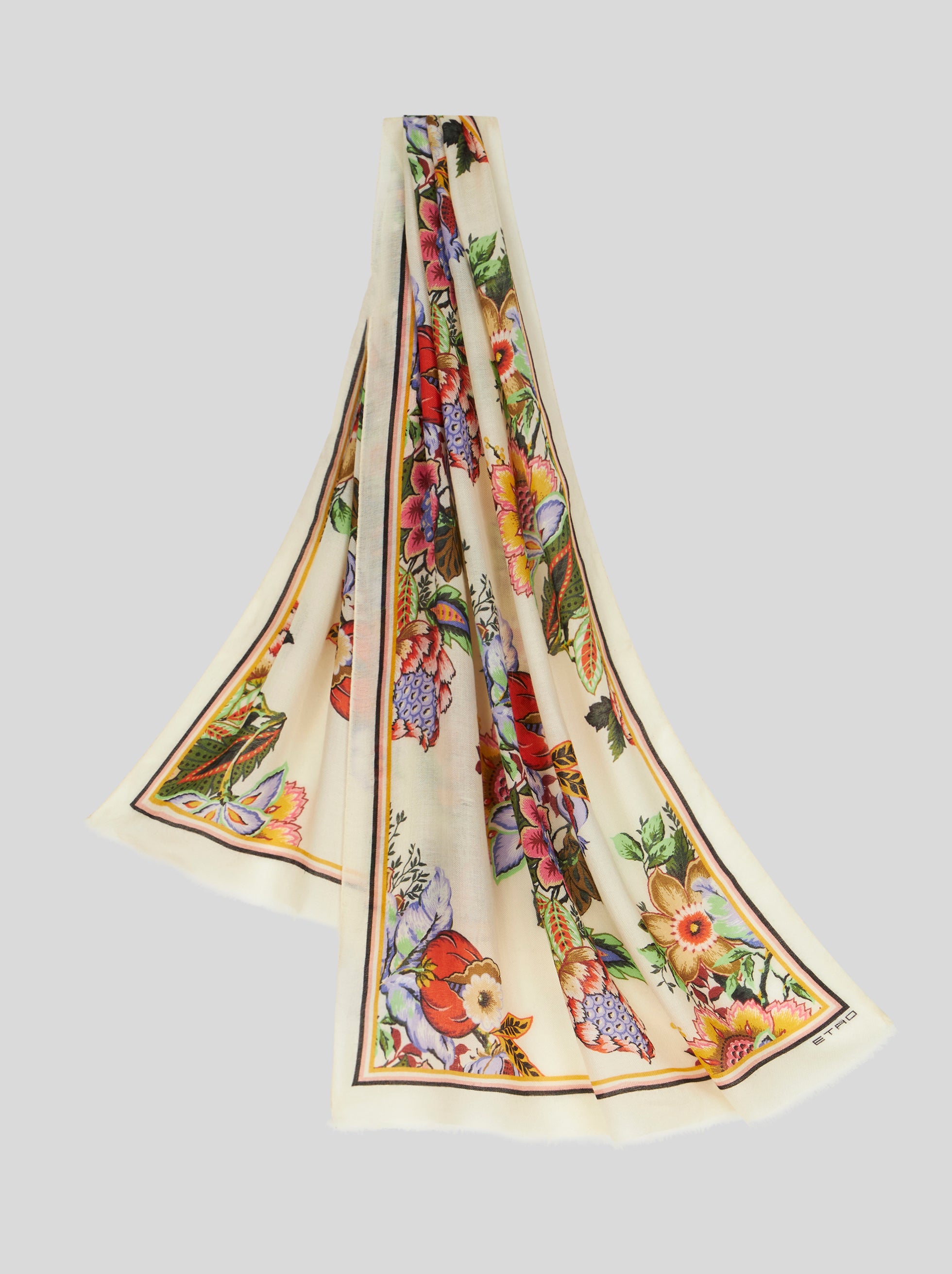 Printed silk and cashmere scarf - Etro