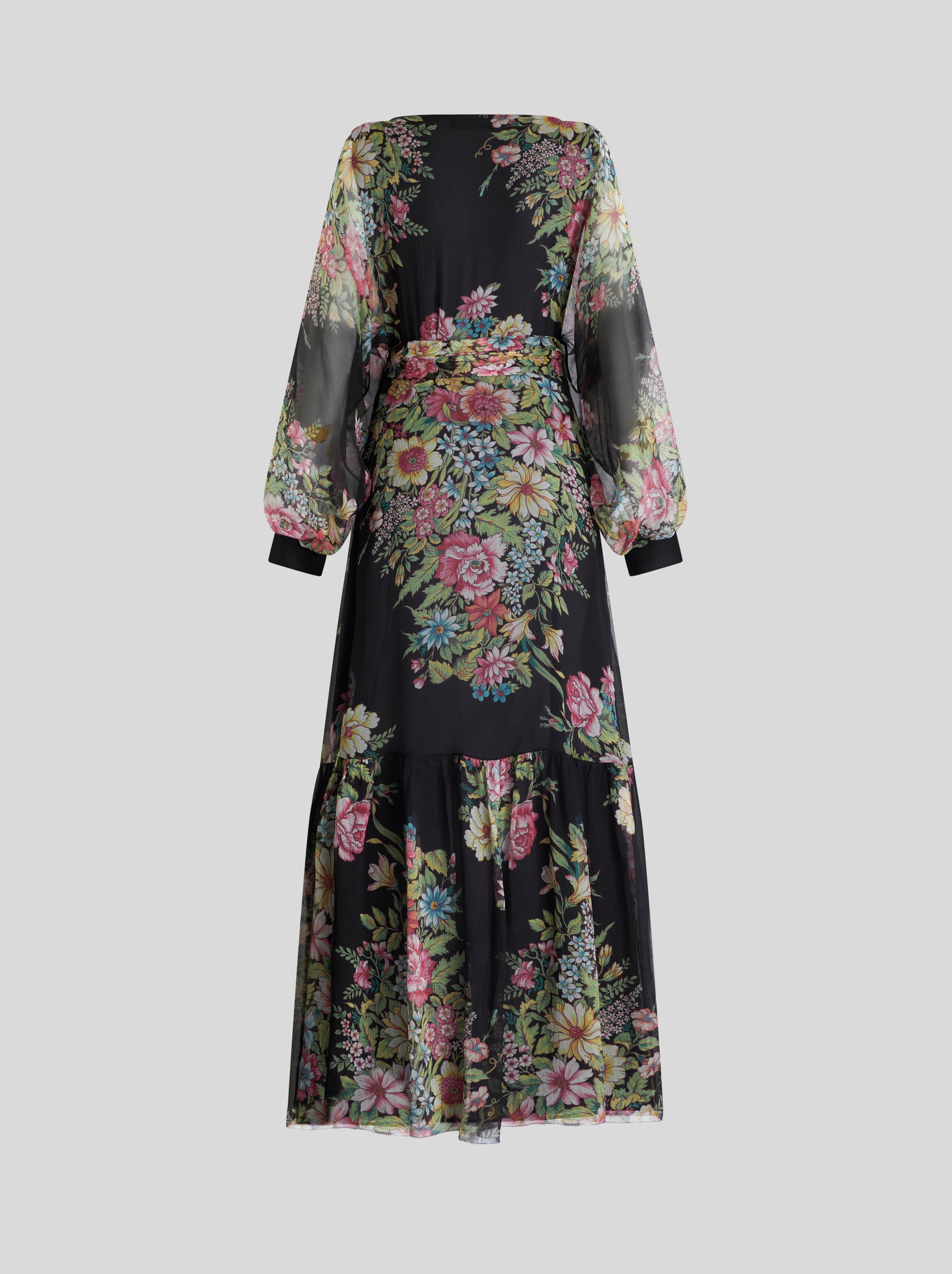 Long printed silk dress - Etro