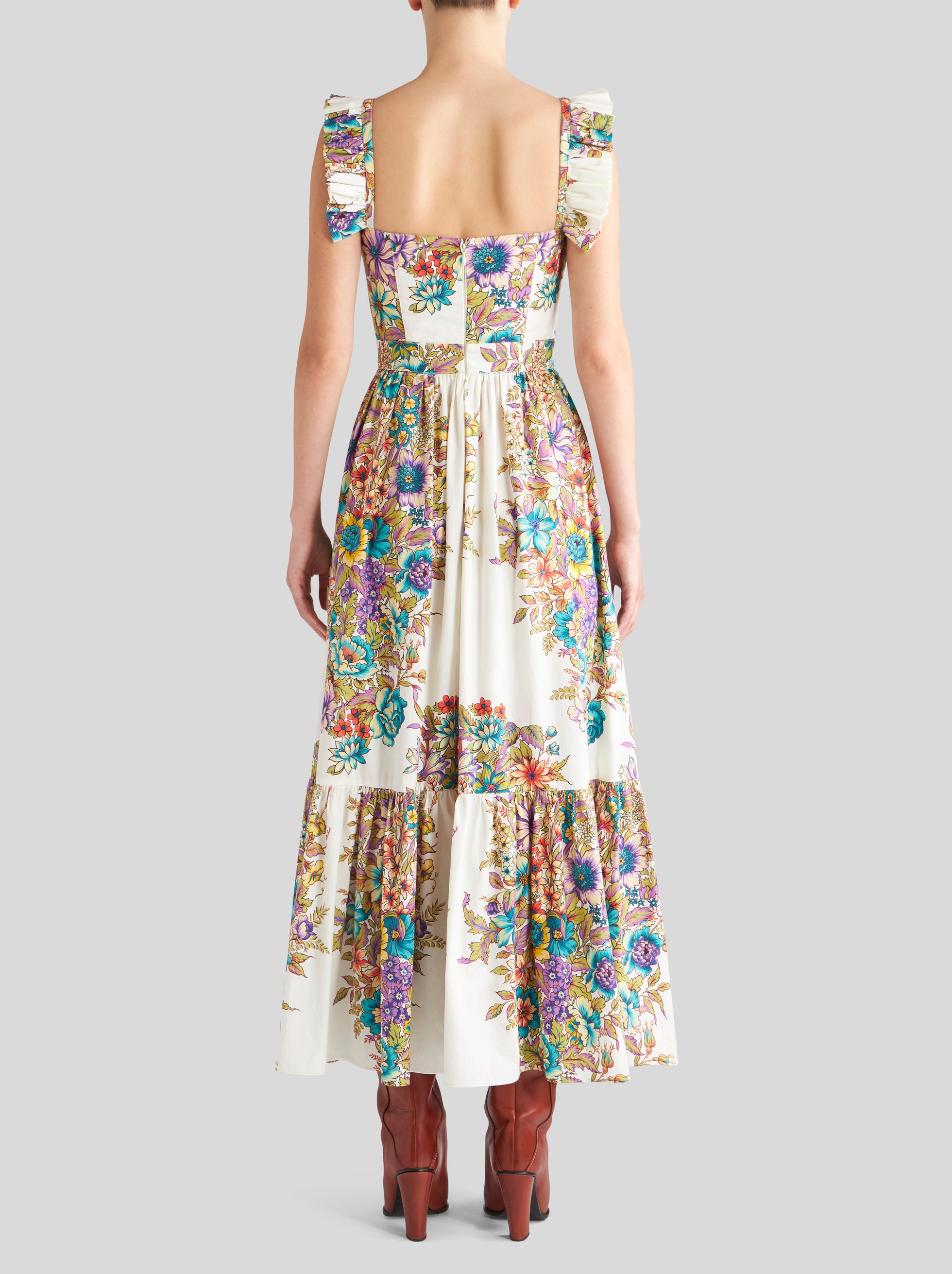 Cotton dress with print - Etro - ESPACE CANNELLE