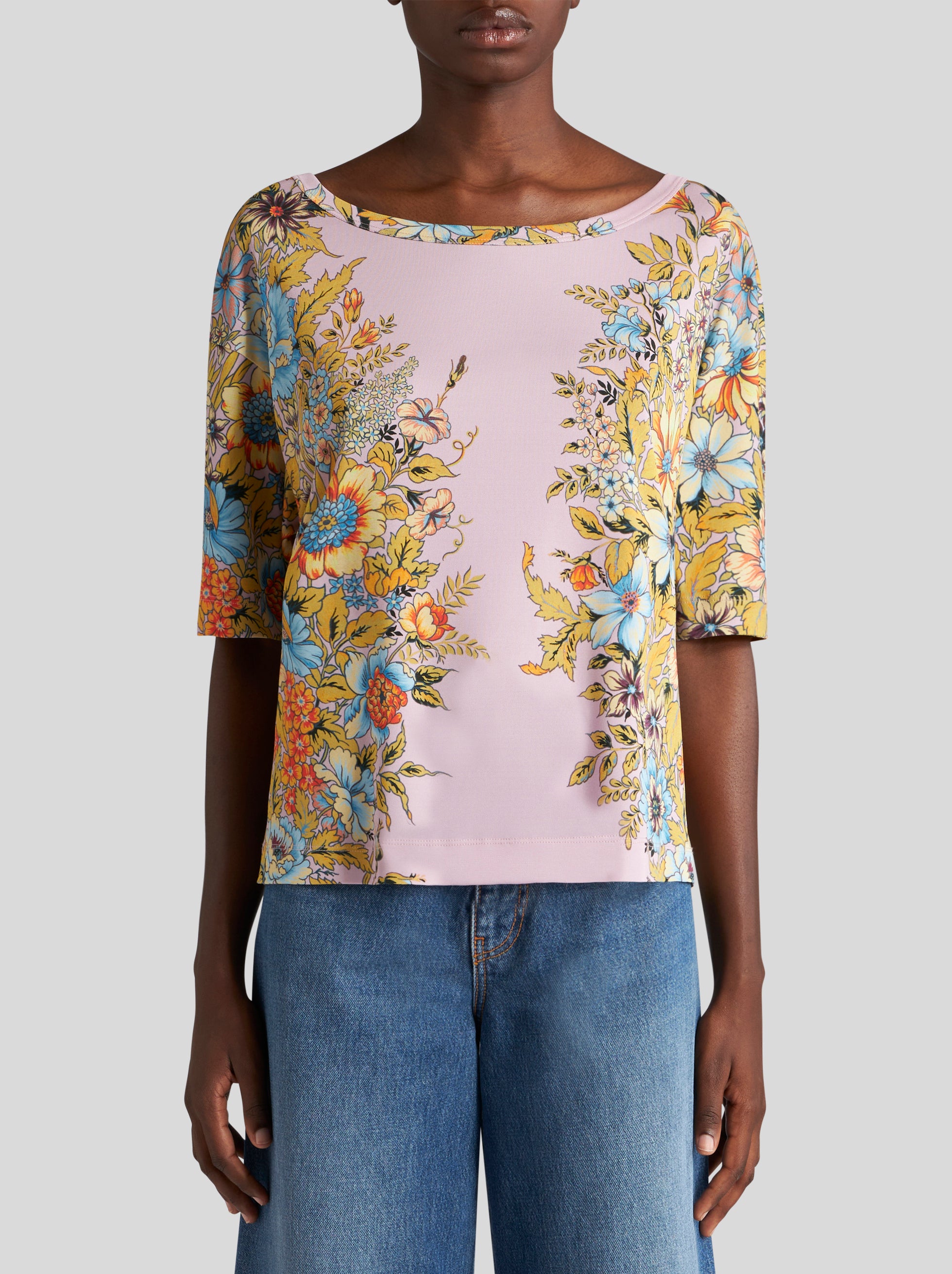 T-shirt com estampa bouquet - Etro