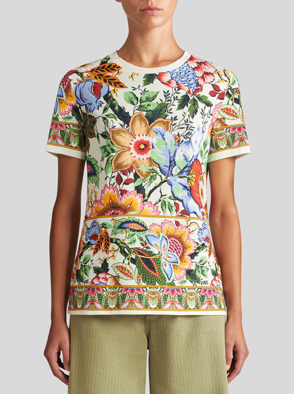 Multicoloured Bouquet T-shirt - Etro