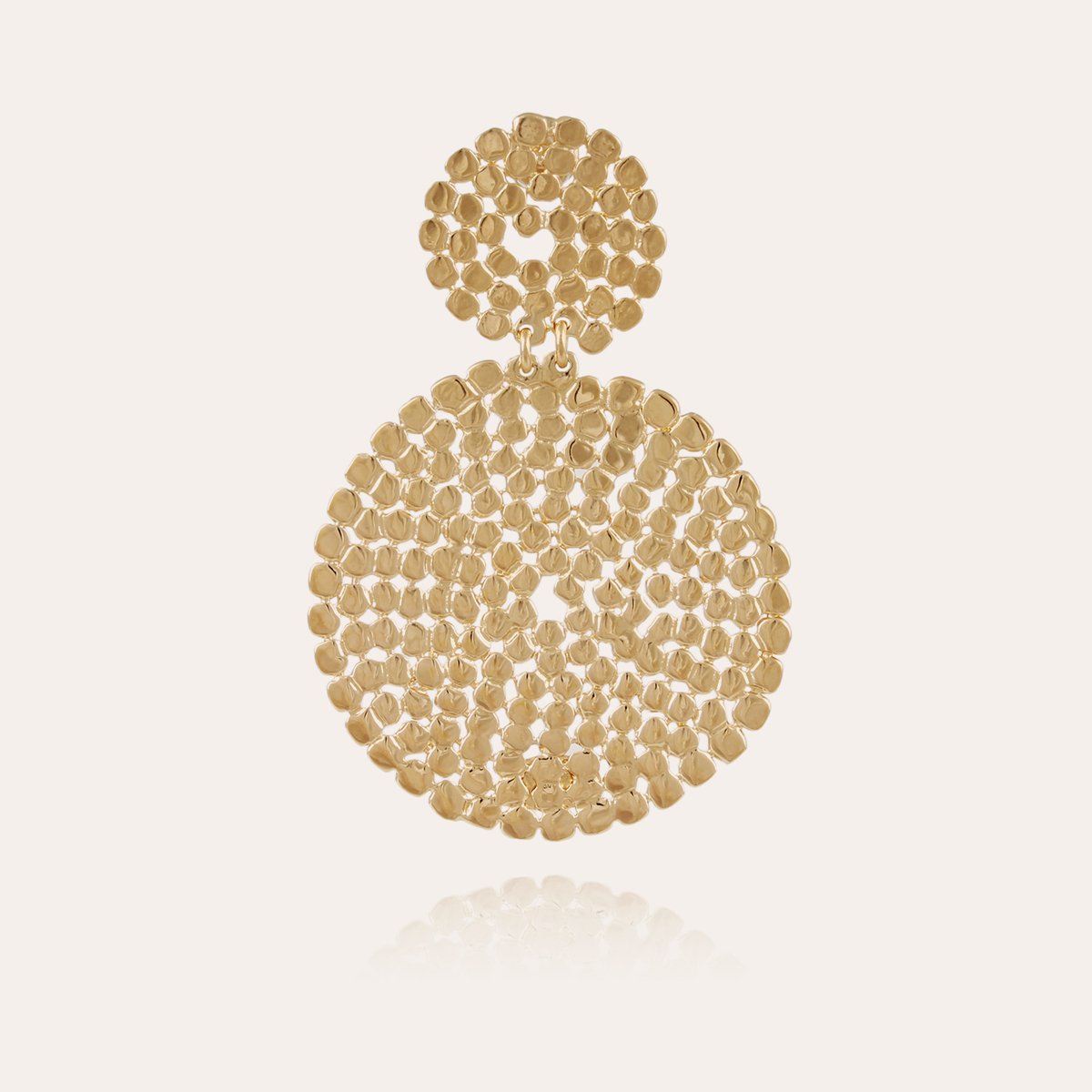 Onde Lucky earrings small size gold - Gas Bijoux