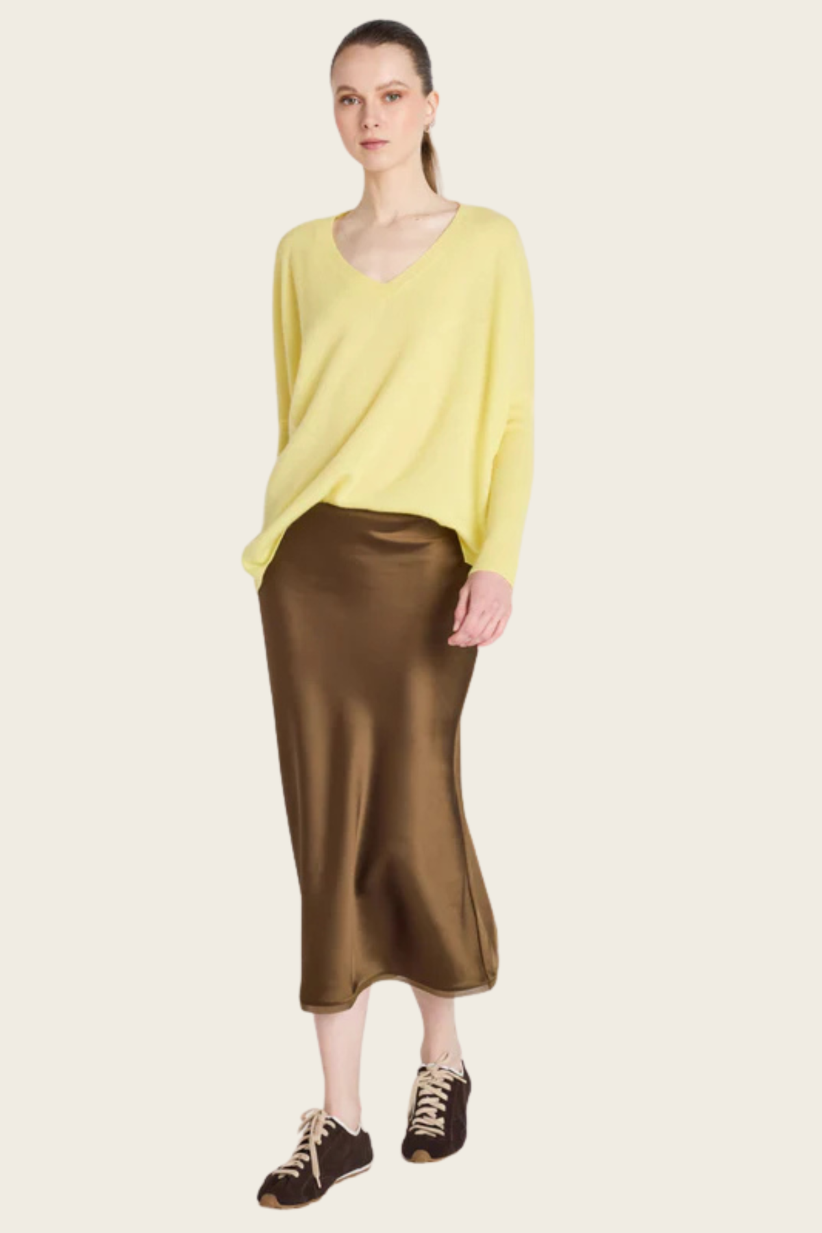 Camille V-neck cashmere poncho - Absolut Cashmere - ESPACE CANNELLE