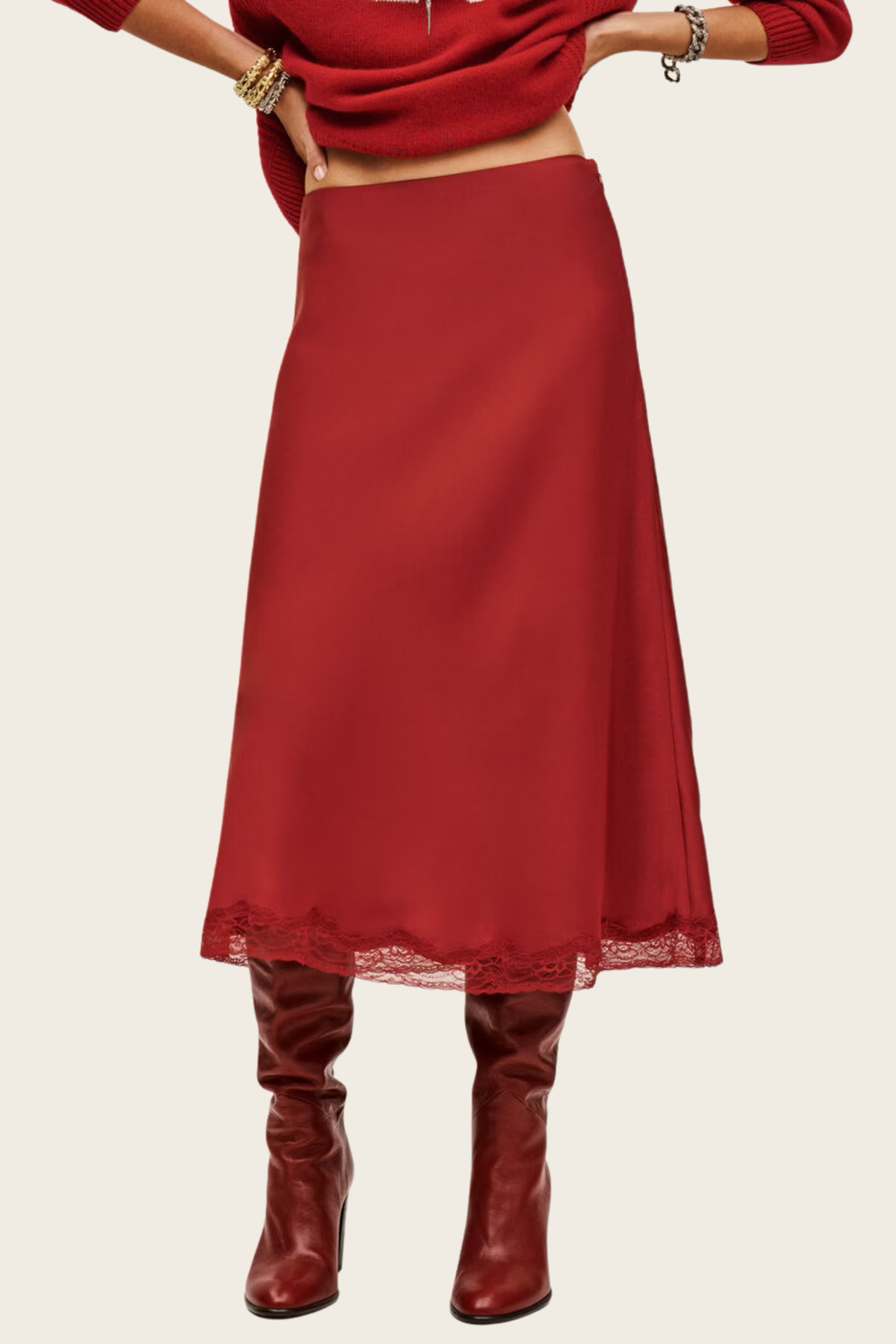 Cyla Midi-Length Skirt - Ba&Sh