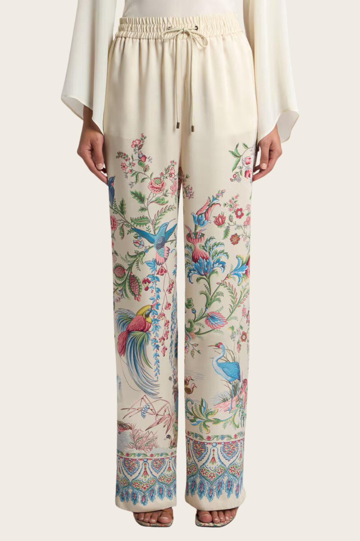 Floral Wide-Leg Trousers - Etro - ESPACE CANNELLE