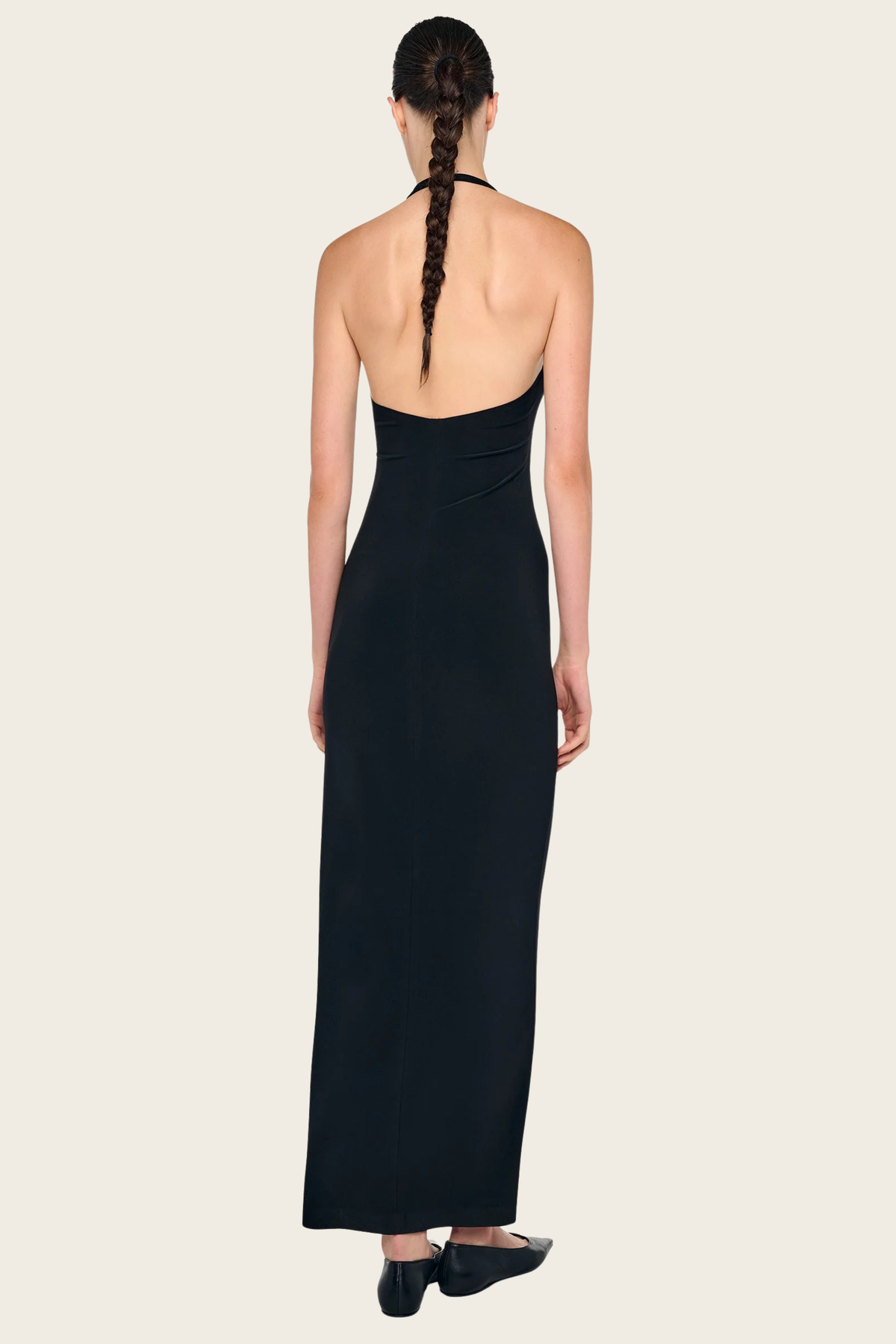 Halter Long Dress With Side Slit - Norma Kamali - ESPACE CANNELLE