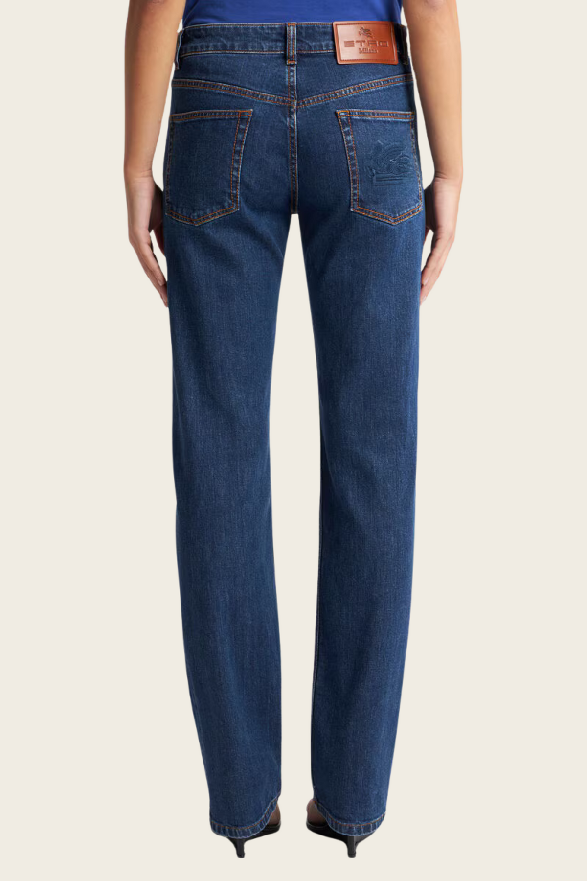 Jeans with embroidered rear - Etro