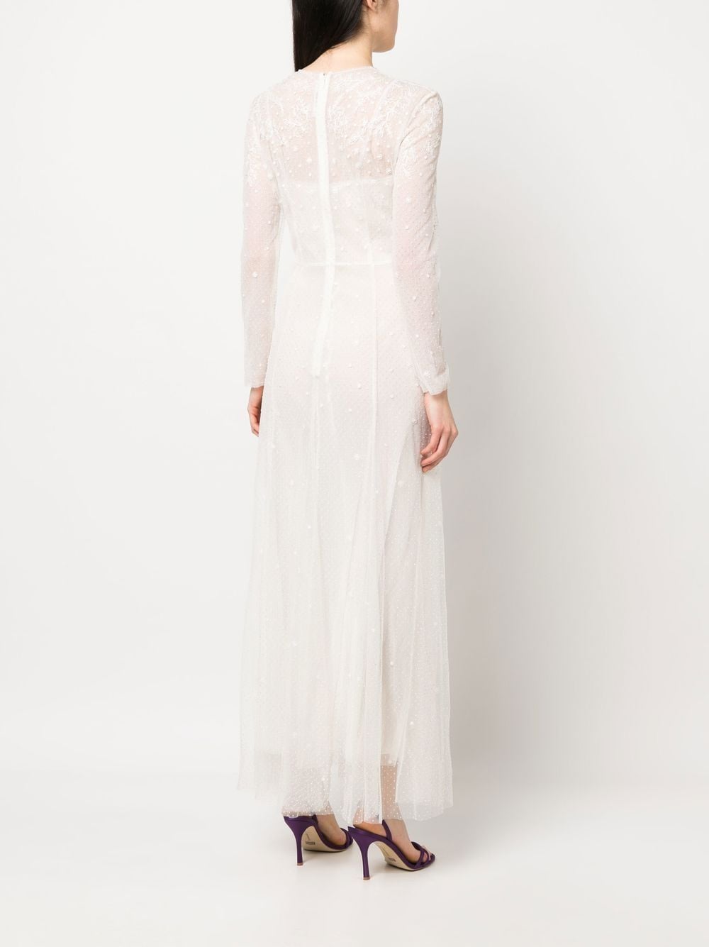 Long Tulle Lace Dress - Philosophy Di Lorenzo Serafini