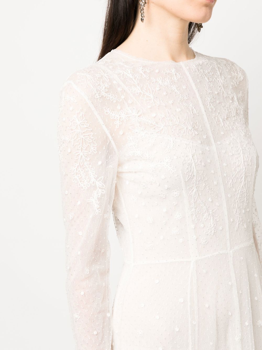 Long Tulle Lace Dress - Philosophy Di Lorenzo Serafini