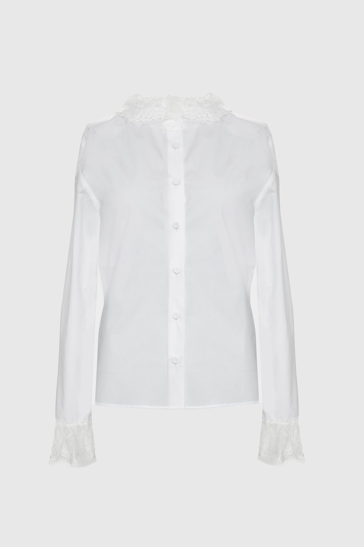 Poplin shirt with plastron - Alberta Ferretti - ESPACE CANNELLE