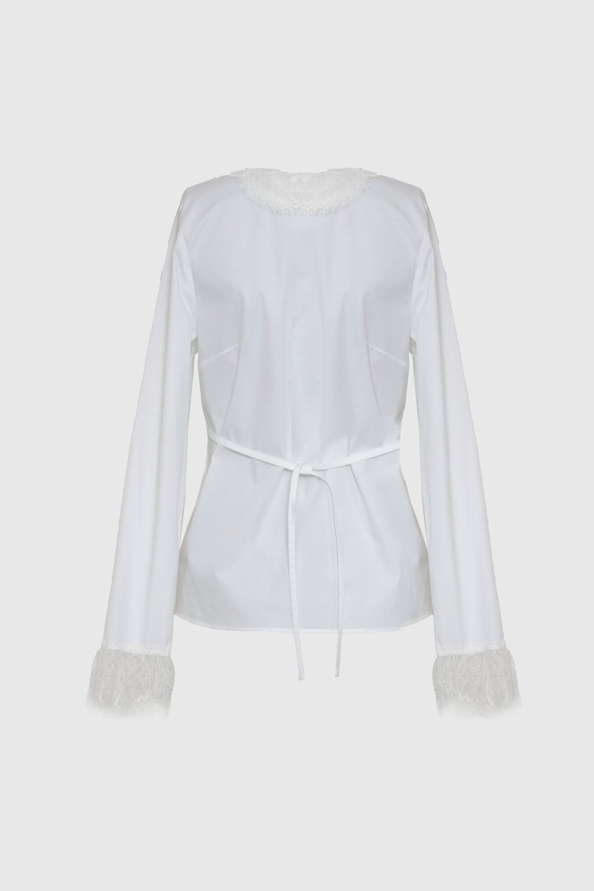 Poplin shirt with plastron - Alberta Ferretti - ESPACE CANNELLE