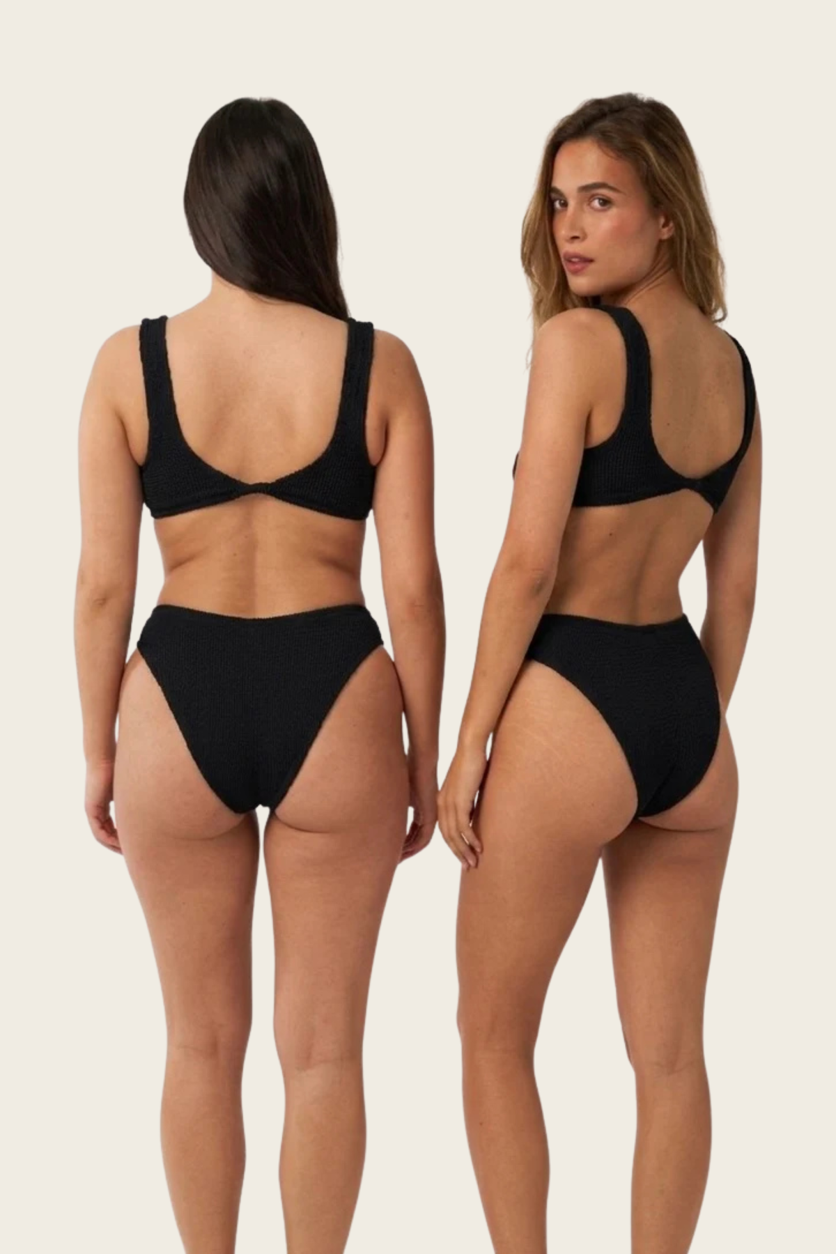 Black Serena Bikini Top & Cueca Regular - SALIS -