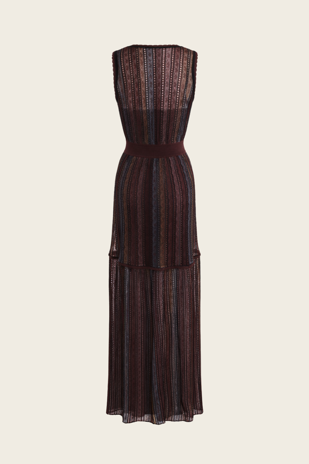 Cintia striped dress by Cecilia Prado, rear view shown without a model