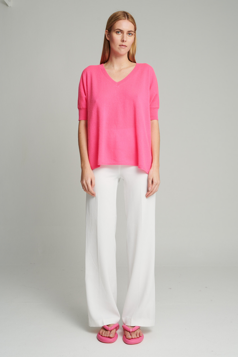 Ingrid V-neck Poncho Jumper by Absolut Cashmere