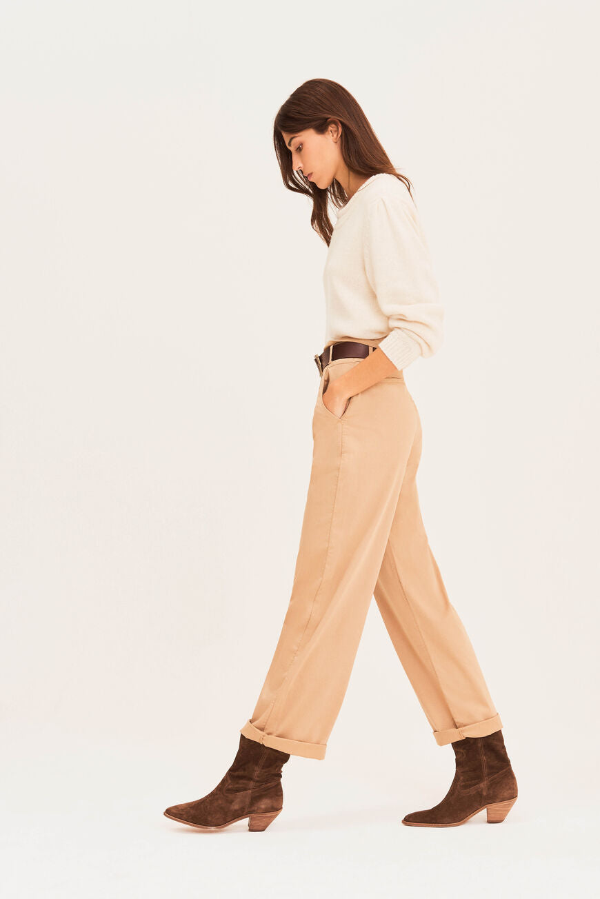 Boy Trousers by Ba&Sh in a raw colour tone made from cotton from organic farming, Designed in Paris, New Arrivals 2021, Espace Cannelle