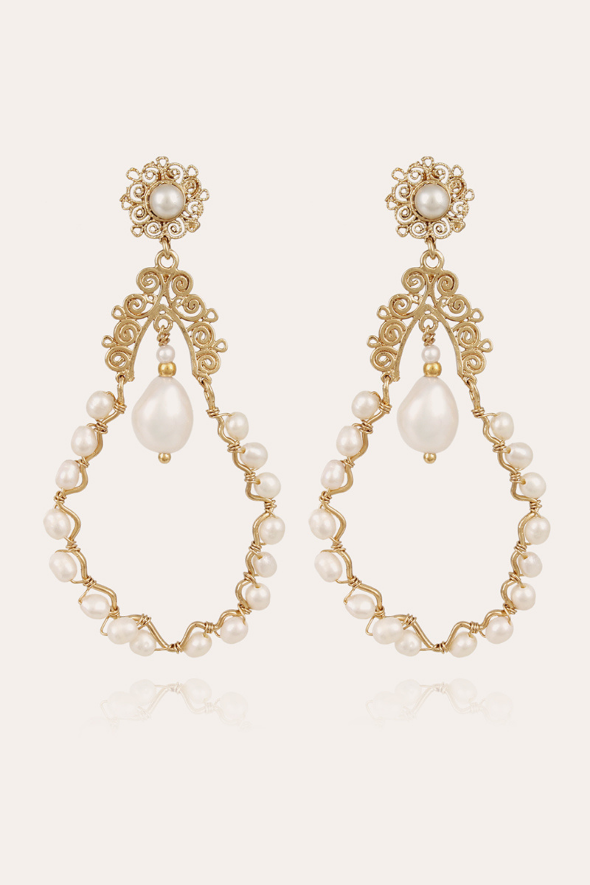 Nubia Earrings Gold - Gas Bijoux