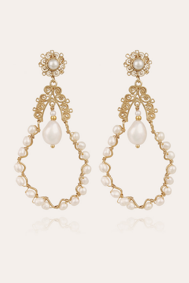 Nubia Earrings Gold by Gas Bijoux