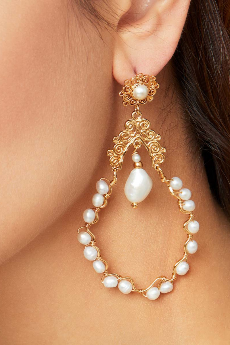 Nubia Earrings Gold by Gas Bijoux