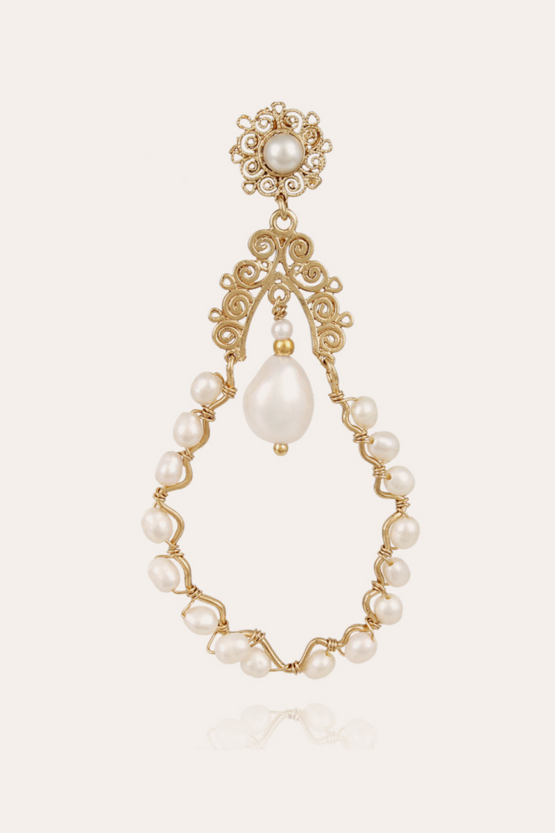 Nubia Earrings Gold by Gas Bijoux