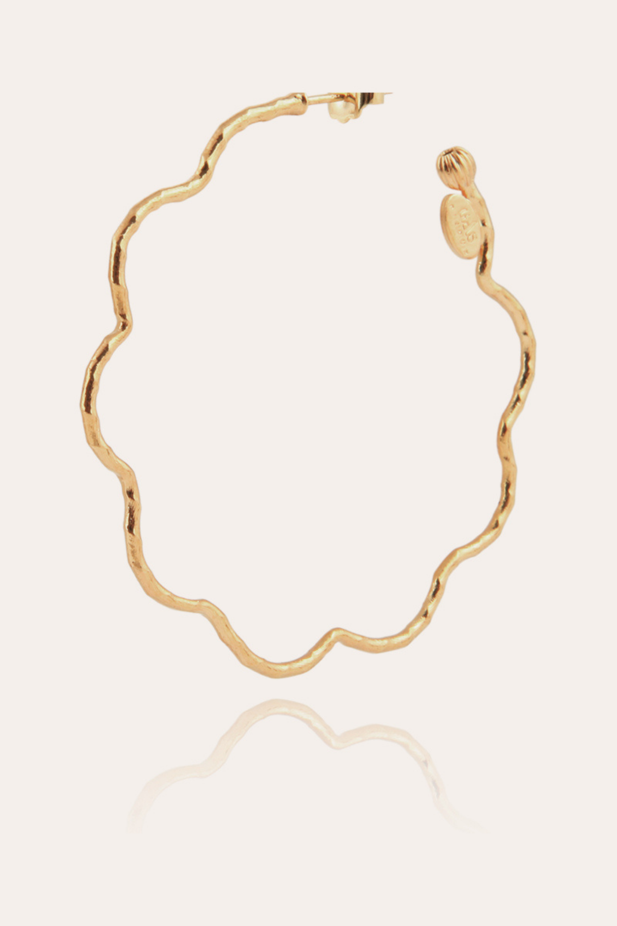 Brincos Argola Dourada Florette - Gas Bijoux (xzx) vendidos 