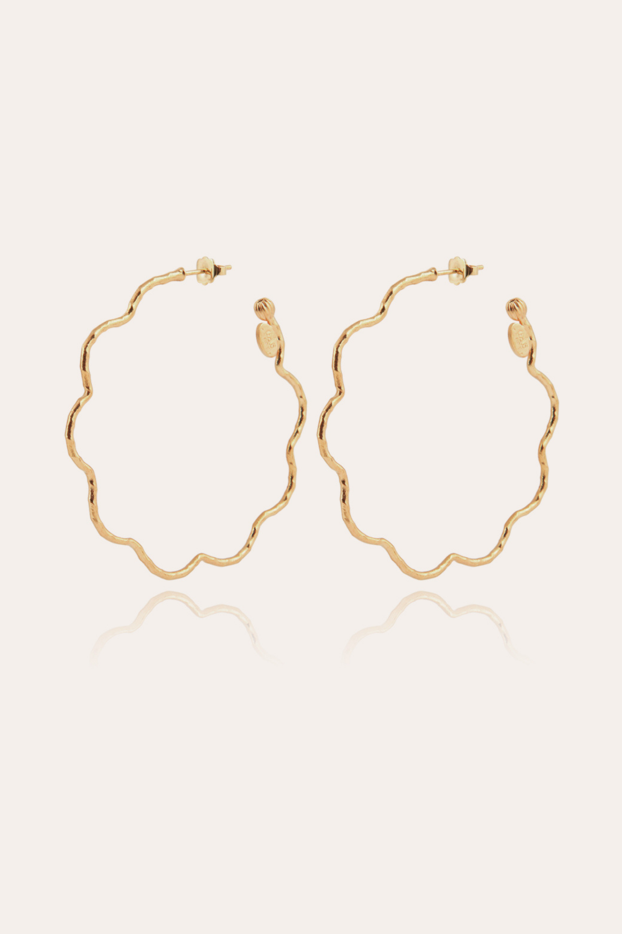 Brincos Argola Dourada Florette - Gas Bijoux (xzx) vendidos 
