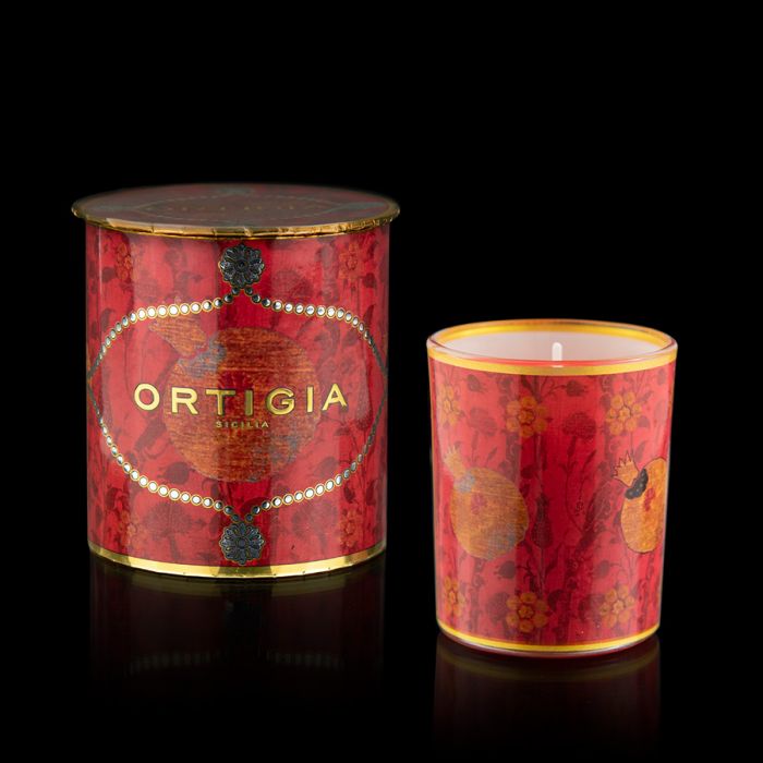 Decorated Candle - Melograno Small