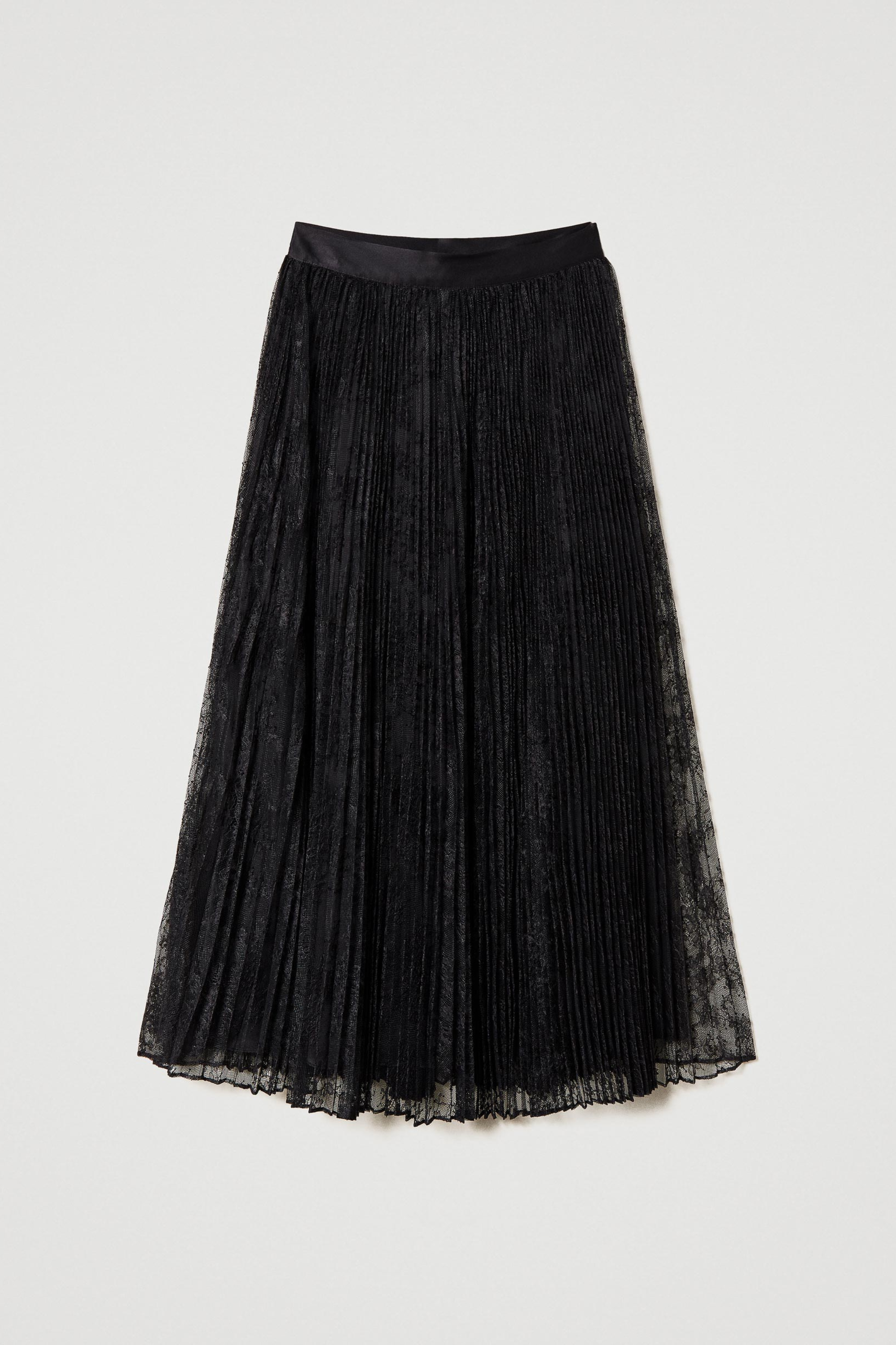 Long pleated lace skirt - Twinset