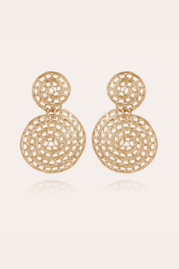 Onde Chain Earrings gold L by Gas Bijoux