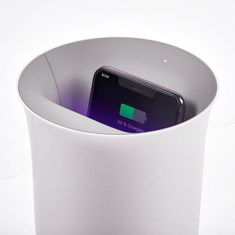 Oblio White Wireless Charger by Lexon