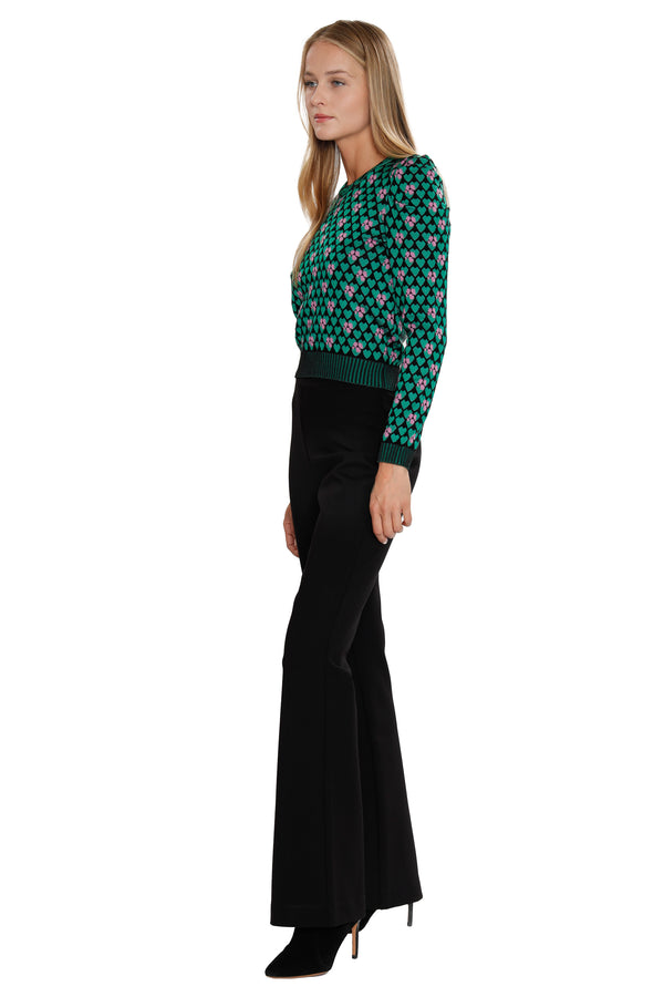 Gregory Trousers by DVF, 65% Viscose, 30% Nylon, 5% Spandex, Colour: Black, High-rise, New Arrivals, FW22 Collection, Espace Cannelle