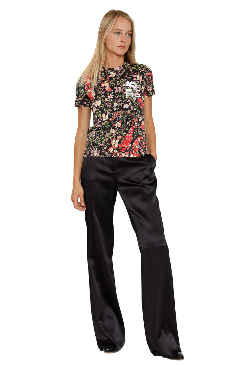 Raven Black Trousers by Etro