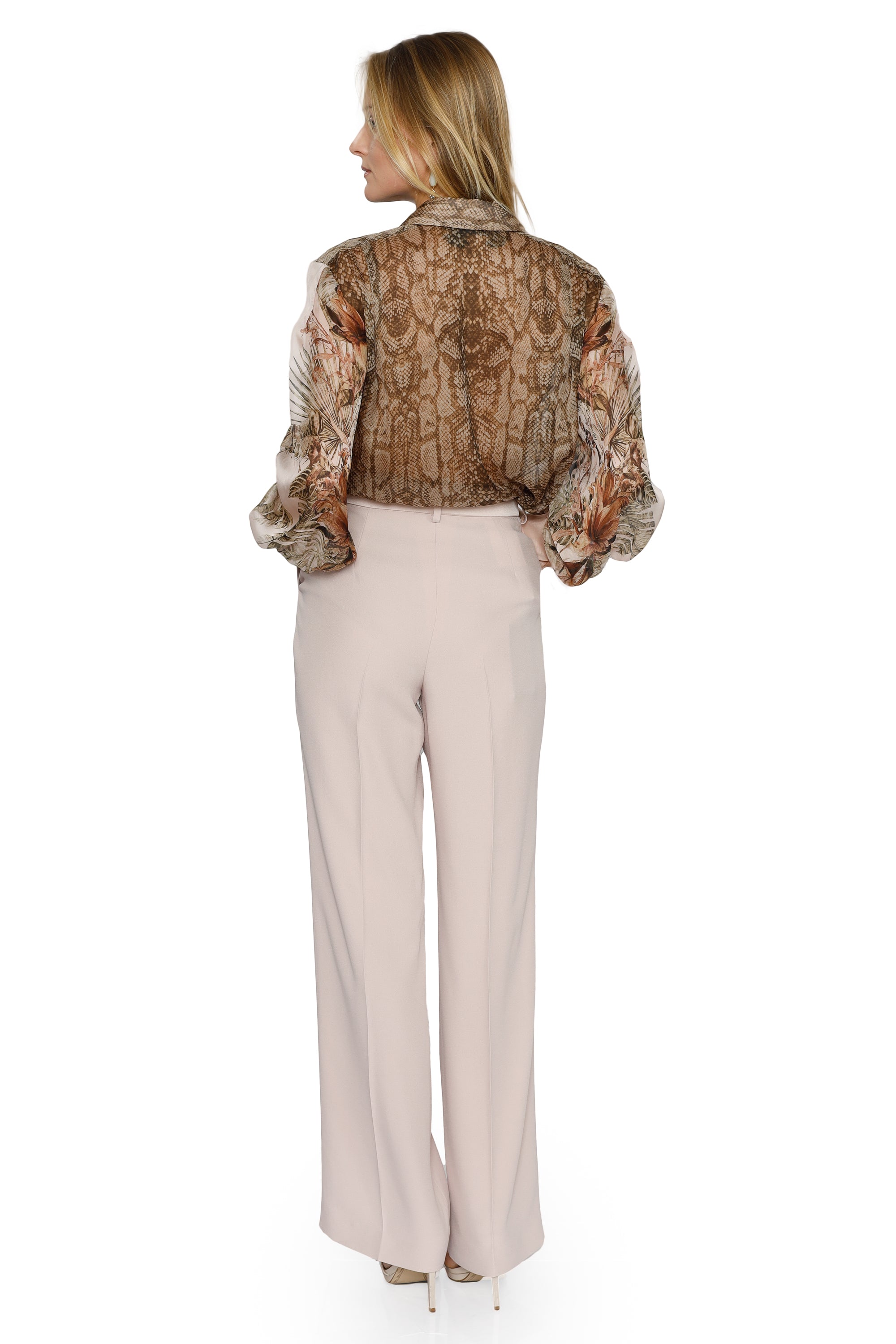 Calça Crepe De Chine - Alberta Ferretti