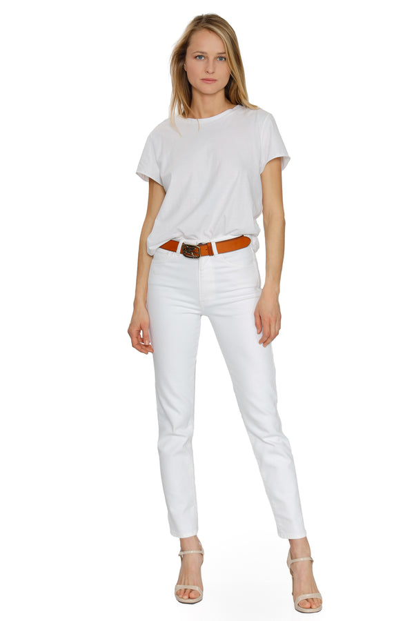 Claudia Slim High Rise Jeans by 3X1