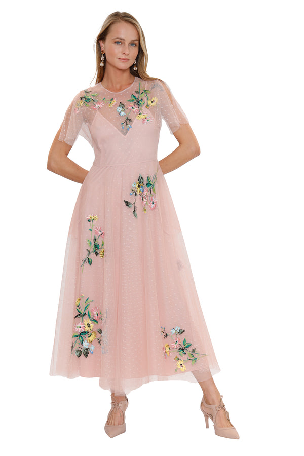 Floral Pink Dress by Red Valentino