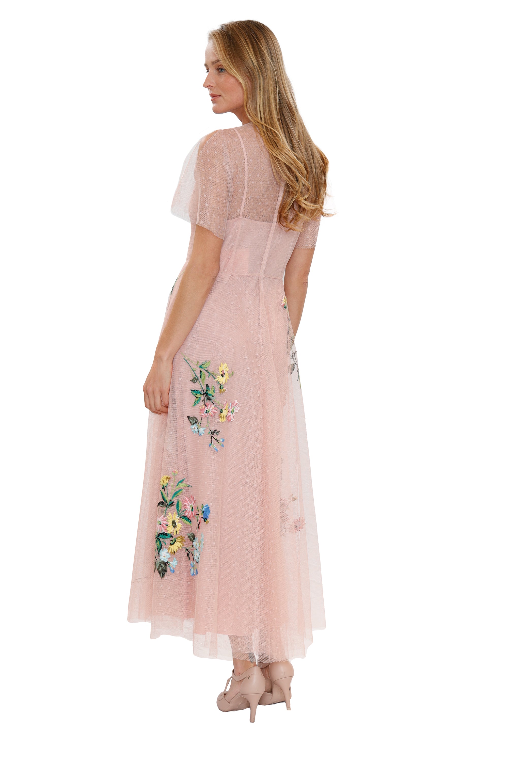 Floral Pink Dress - Red Valentino