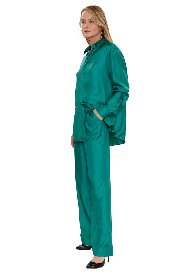 Silk Trousers by Red Valentino