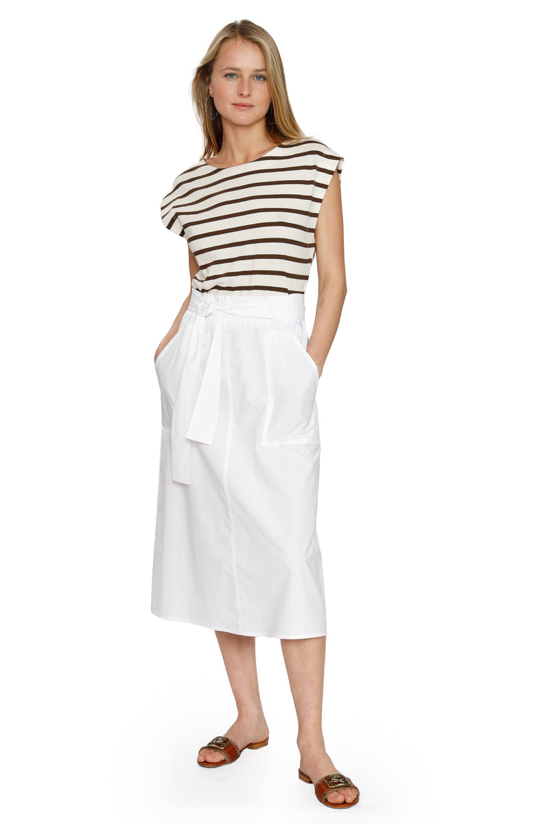 Organic Yarn Cotton Striped T-Shirt by Seventy Venezia