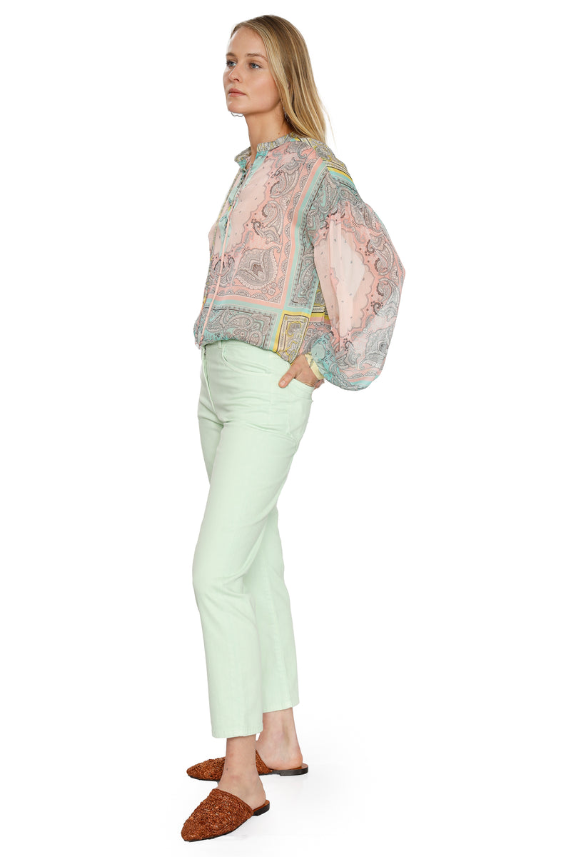 Light Green Pastel Jeans by Seventy
