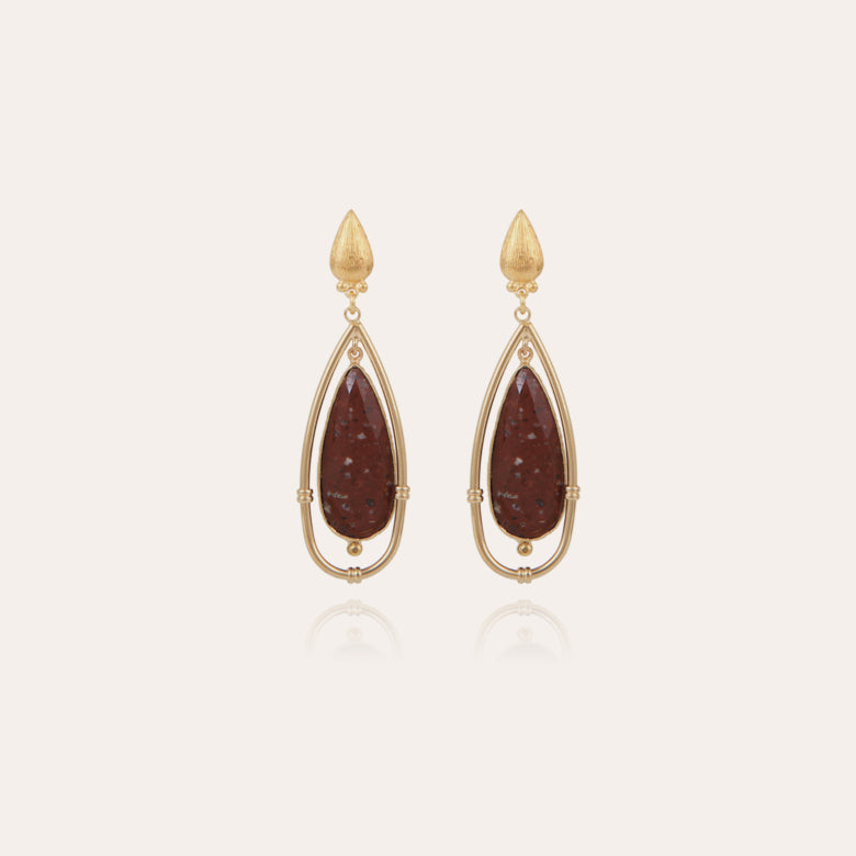 Serti Cage Earrings PM by Gas Bijoux